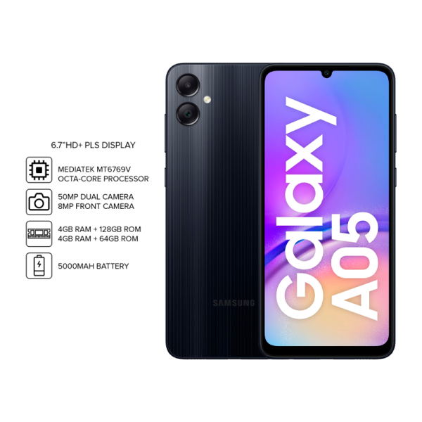 SAMSUNG GALAXY A05 64GB 50MP 5000 mAh BLACK