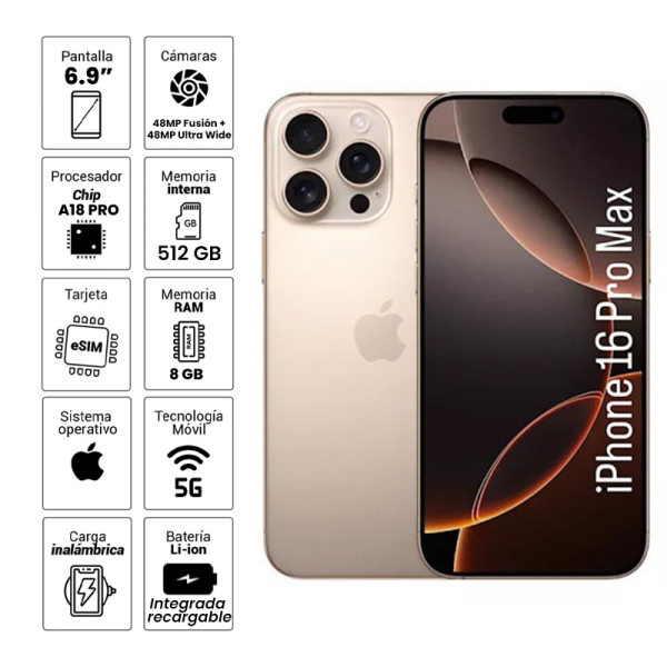 IPhone 16 Pro Max 512GB 48+48MP ULTRA WIDE