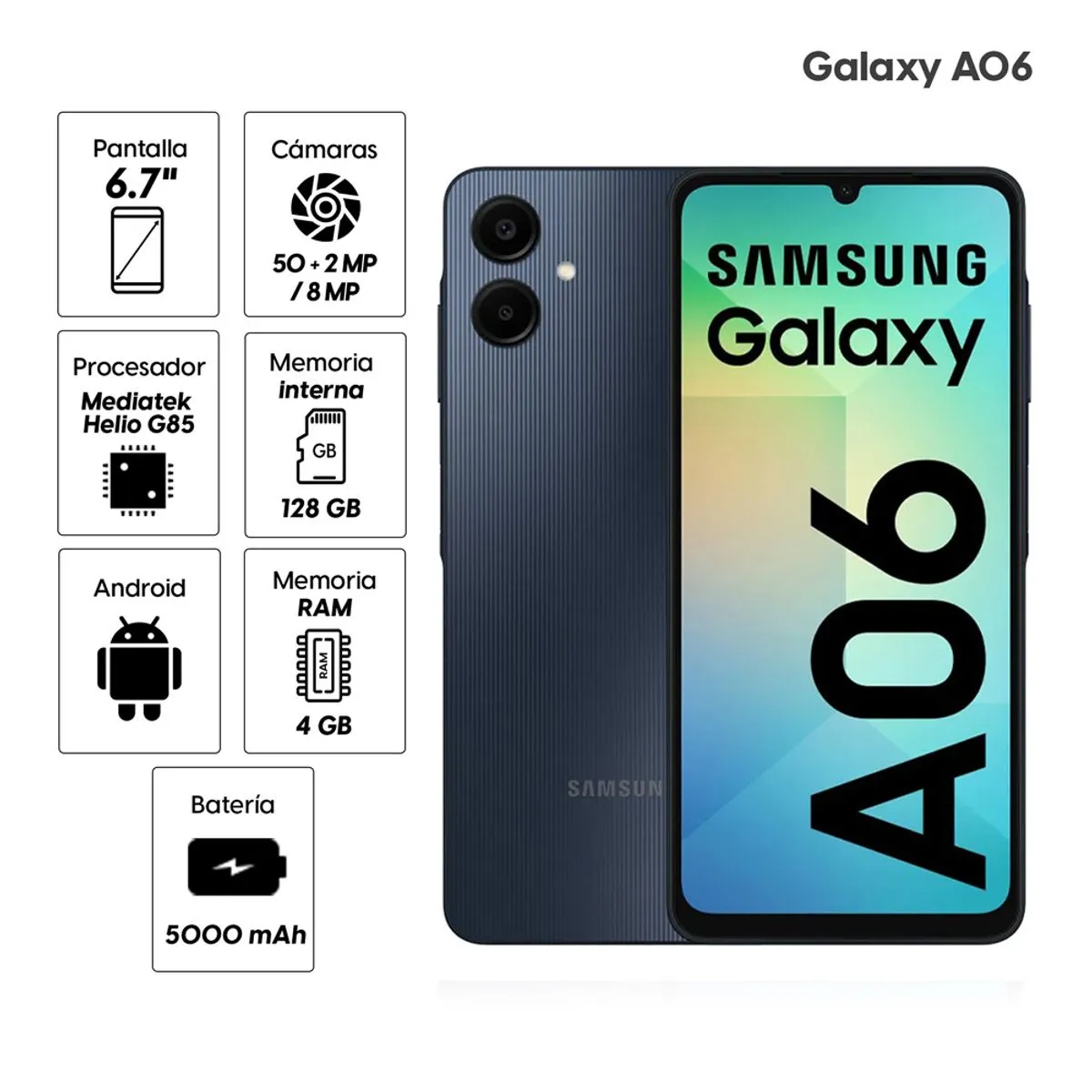 SAMSUNG GALAXY A06 128GB 50MP