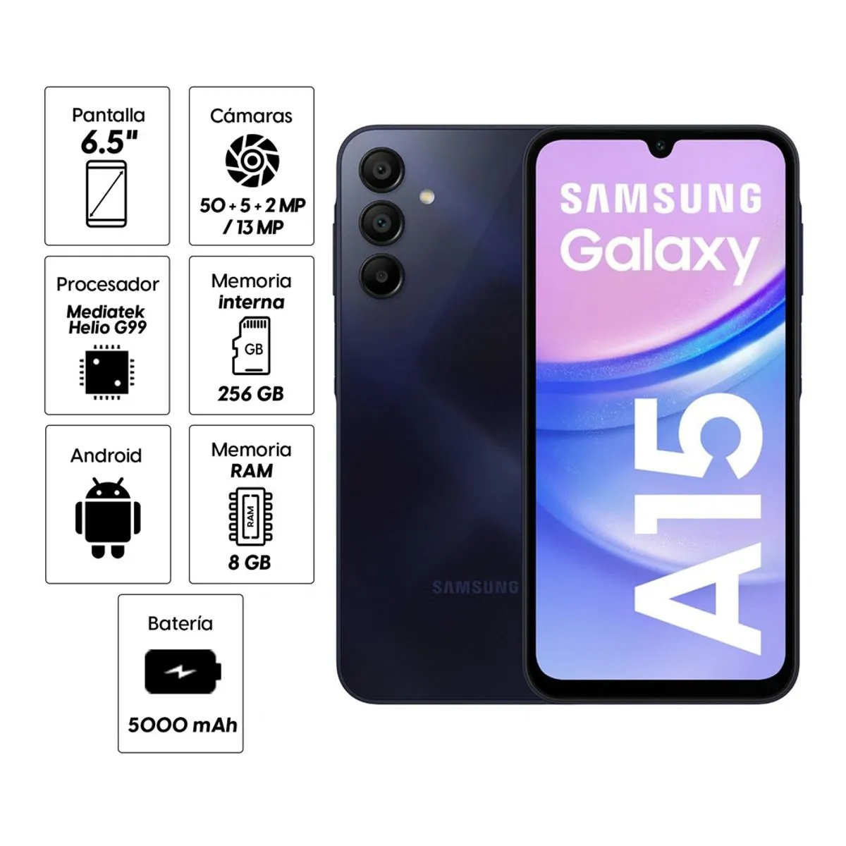 SAMSUNG GALAXY A15 256GB 50MP