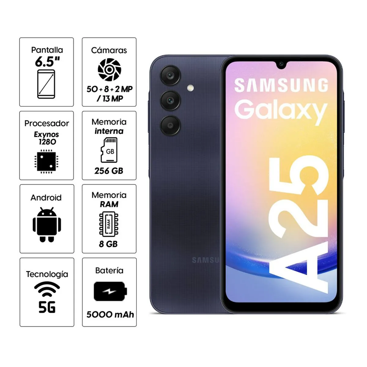 SAMSUNG GALAXY A25 5G 256GB 50+8+2MP