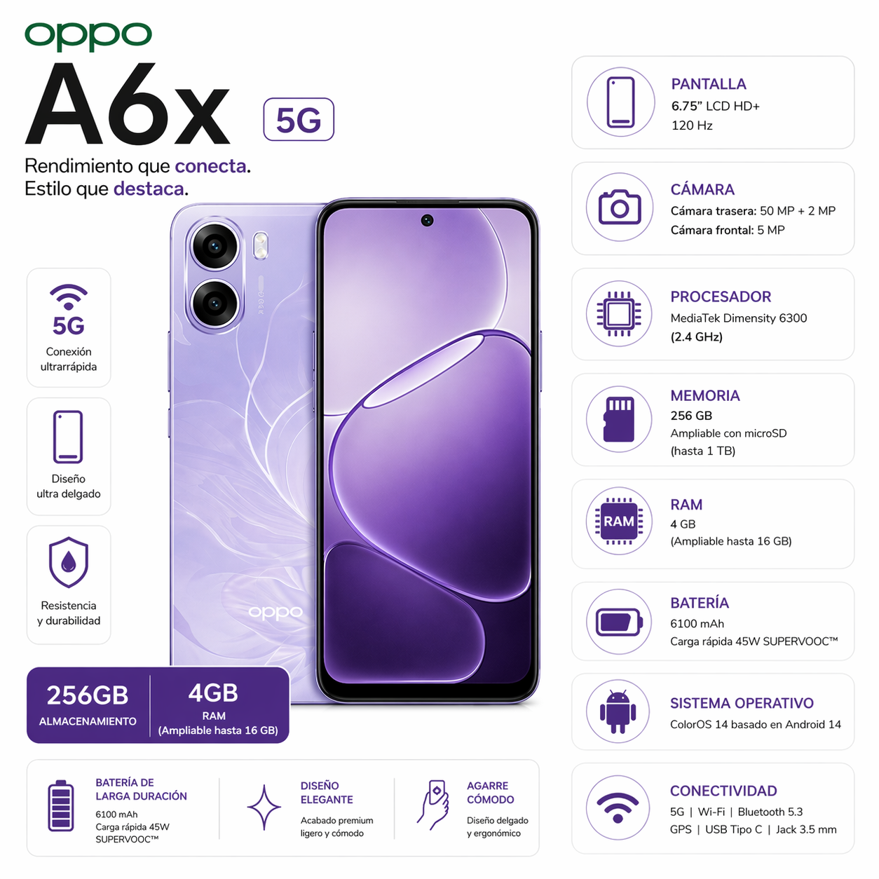 OPPO A6X 256GB 5G