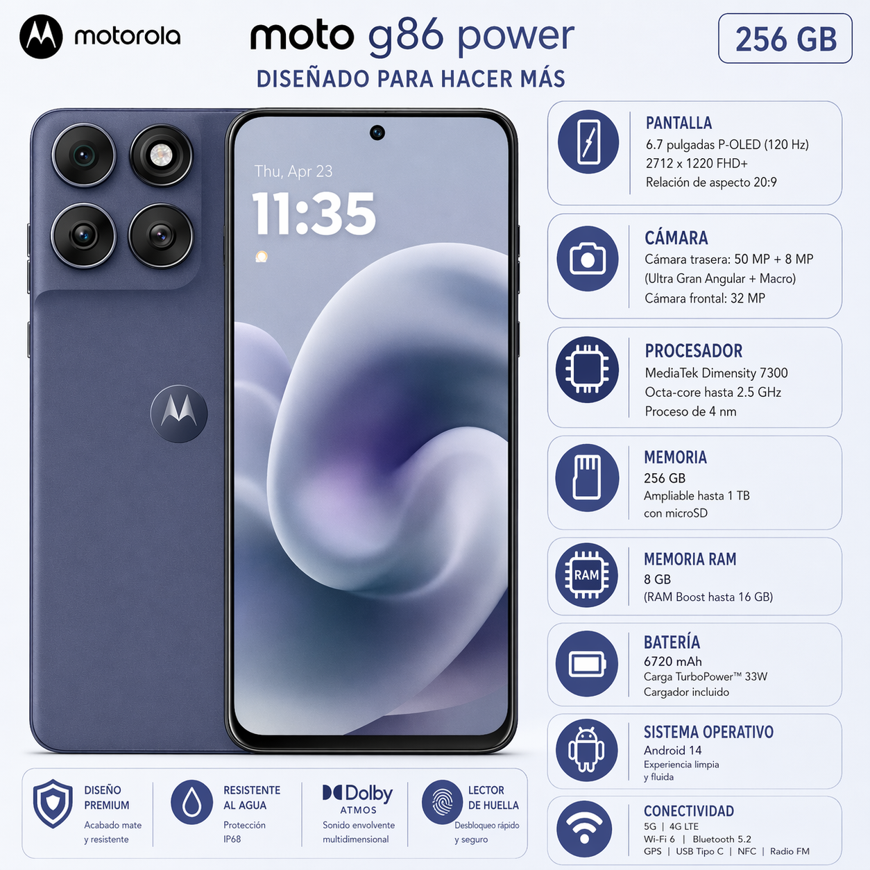 MOTOROLA MOTO G86 POWER 256GB 5G