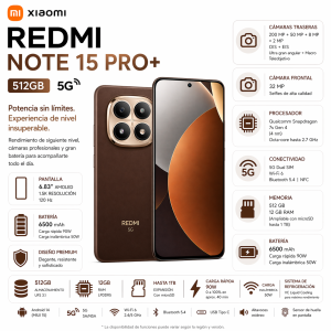 XIAOMI REDMI NOTE 15 PRO PLUS 512GB 5G