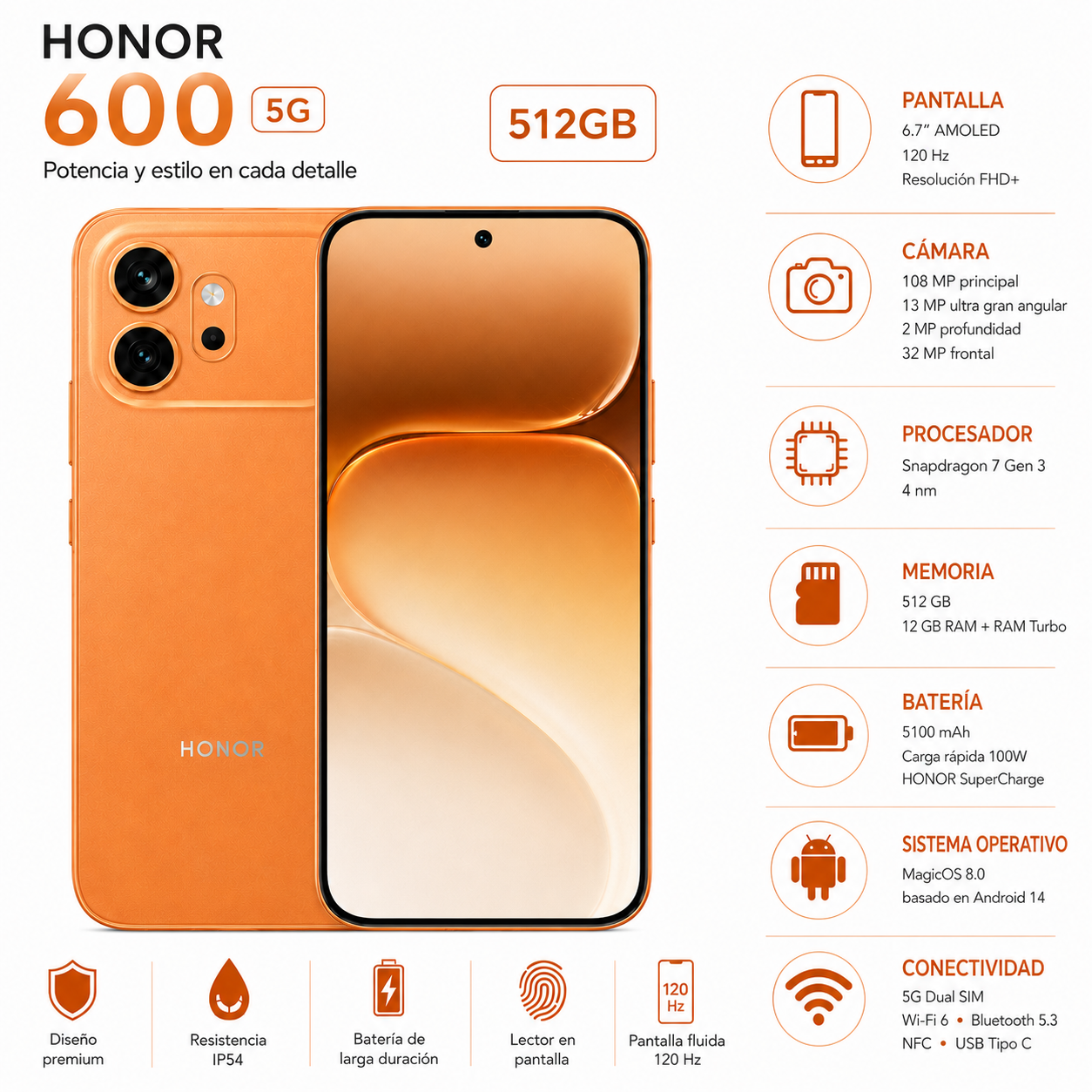 HONOR 600 512GB 5G
